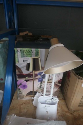 Lot 3277 - 2 Mikasa LED touch control lamps, plus Ottlite...