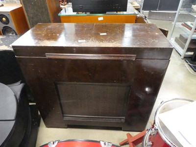 Lot 2636 - Collaro turntable and tuner in wooden cabinet