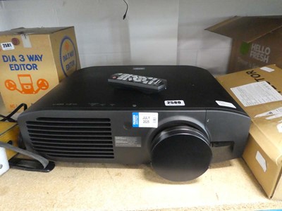 Lot 2580 - Panasonic PTA15000 3D projector with remote...