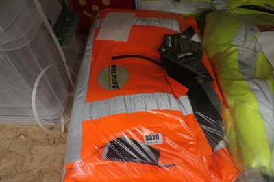 Lot 3330 - (2) 2 Veltuff workwear 1/4 zip hi-vis jackets
