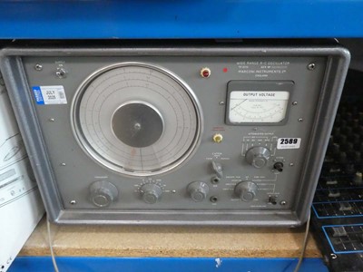Lot 2589 - Marconi Instruments wide range RC oscillator