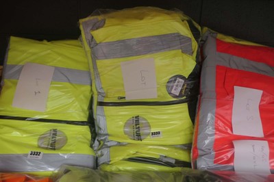 Lot 3333 - (1) 2 Veltuff workwear hi-vis jackets plus one...