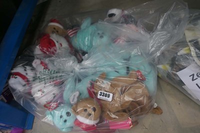 Lot 3389 - Bag of TY teddies