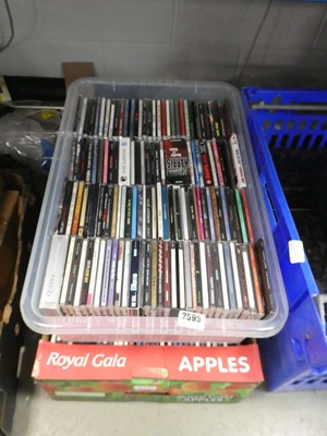 Lot 2595 - 2 boxes containing various CDs