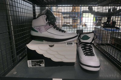 Lot 3350 - Boxed pair of Air Jordan 2 retro trainers size...