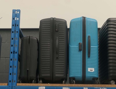 Lot 3408 - 2 large hard shell American Tourister...