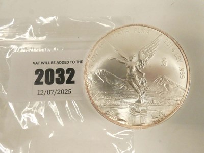 Lot 2032 - 2014 Libertad Victory Goddess Mexico 5oz...
