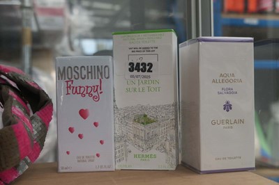 Lot 3432 - 3 boxed fragrances to include Moschino Funny,...