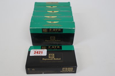 Lot 2421 - (S1) 120x 7x57R RWS 123gr rifle cartridges
