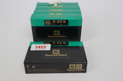 Lot 2422 - (S1) 100x 7x57R RWS 123gr rifle cartridges