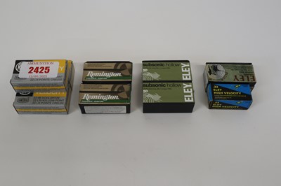 Lot 2425 - (S1) 150x .22 RWS, 100x .22 Remington & 200x...