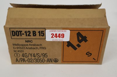 Lot 2449 - (S1) 60x .404 Jeffrey Kynoch 400gr cartridges