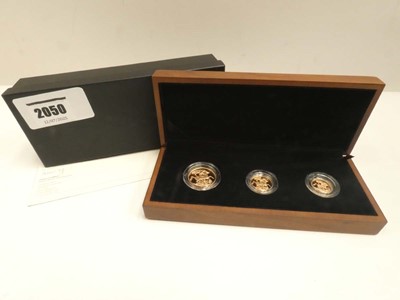 Lot 2050 - 2009 Gold Proof Sovereign Three-Coin Set;...