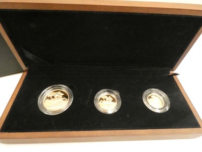 Lot 2050 - 2009 Gold Proof Sovereign Three-Coin Set;...