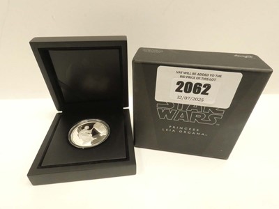Lot 2062 - Star Wars Princess Leia Organa 1oz Silver Coin