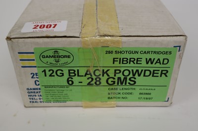 Lot 2007 - (S2) 250x 12 bore Gamebore Black Powder...