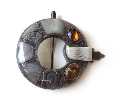 Lot 446 - A late 19th century Scottish white metal,...