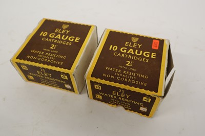 Lot 2208 - (S2) 50x 10 bore ELEY 2⅝ shotgun cartridges