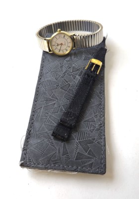 Lot 456 - A ladies 9ct gold cased Longines Presence...
