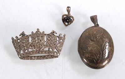 Lot 562 - A group of silver and metalware jewellery...