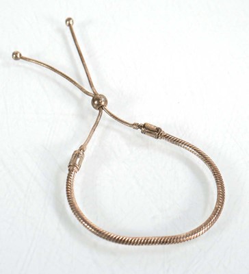 Lot 568 - Six silver bracelets including two Pandora...