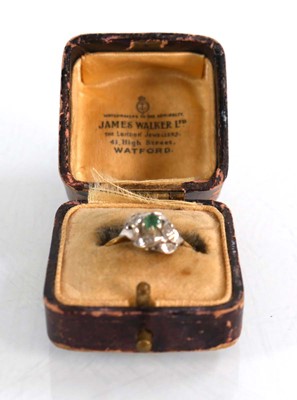 Lot 569 - A 15ct yellow gold and white metal highlighted...