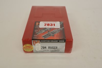 Lot 2831 - Cased Hornady .204 Ruger die set