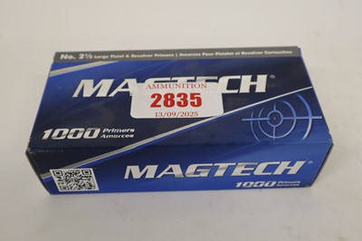 Lot 2835 - (S1) 1000 x Magtech large pistol primers