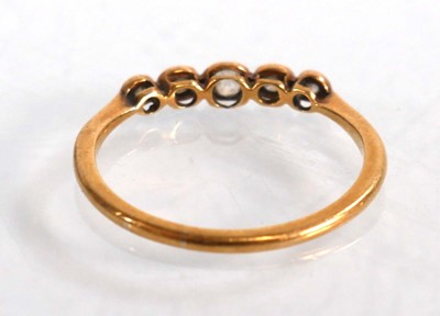 Lot 577 - An 18ct yellow gold and platinum highlighted...