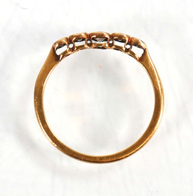 Lot 577 - An 18ct yellow gold and platinum highlighted...