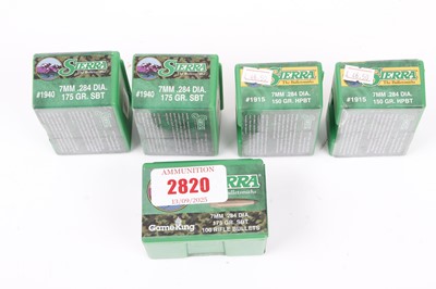 Lot 2820 - 500 x 7mm Sierra heads (300 x Gameking 175gr...
