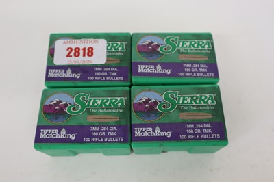 Lot 2818 - 400 x 7mm Sierra 160gr Tipped Matchking heads