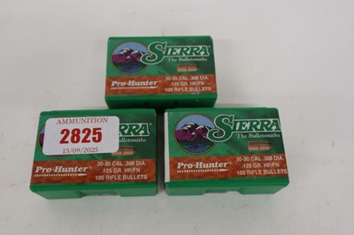 Lot 2825 - 300 x .30-30 Sierra 125gr Pro-Hunter heads