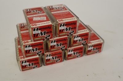 Lot 2465 - (S1) 450 x .17 Mach 2 Hornady rifle cartridges
