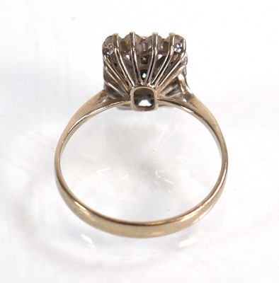 Lot 605 - A 14ct yellow gold multi band ring, ring size...