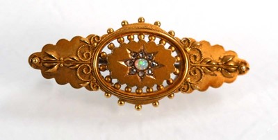 Lot 618 - A late 19th/early 20th century 15ct yellow...