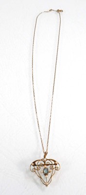 Lot 625 - A 9ct yellow gold elongated link necklace...