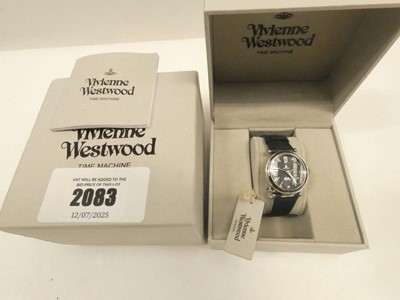 Lot 2083 - Vivienne Westwood VV006SLDBL wristwatch with box