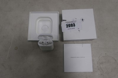 Lot 2093 - Apple Airpods 2nd Gen MV7N2MZ/A, boxed with...
