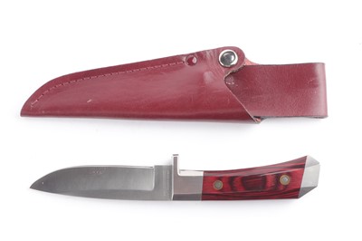 Lot 1009 - BST Ambassador sheath knife, 4½ ins single...