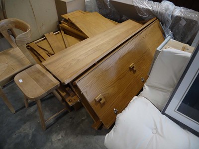 Lot 1091 - Golden Oak finish Mamas & Papas bed frame with...