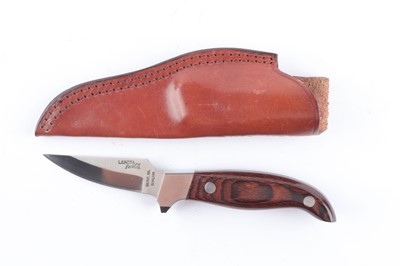 Lot 1037 - Lakota sheath knife3 ins single edged blade...