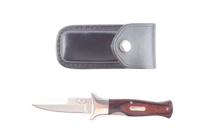 Lot 1040 - Folding Knife with 2¾ ins single edged blade...