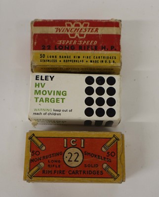 Lot 2472 - (S2) 130x various .22 rifle cartridges...