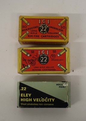 Lot 2473 - (S1) 144x various .22 rifle cartridges...