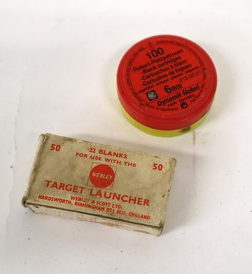 Lot 2474 - 104 x various blank cartridges including .22...
