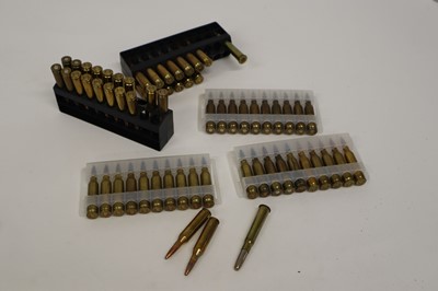 Lot 2478 - (S1) 64x various rifle cartridges including...