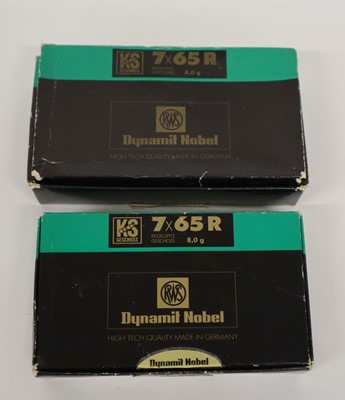 Lot 2484 - (S1) 40x 7x65R RWS 123gr cartridges