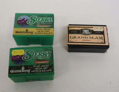 Lot 2876 - 50x 30 cal Speer Grand Slam 200g cartridge...