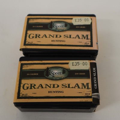 Lot 2878 - 100x .308 30 cal Speer Grandslam 200gr SP...